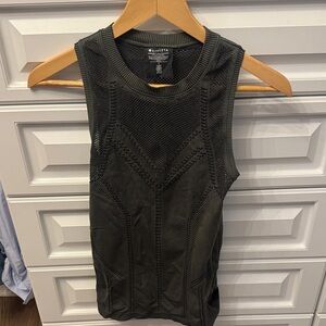 Athleta Hunter Green Textured Tank Top